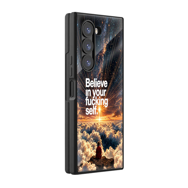 Self Belief Samsung Z Fold Glass Case