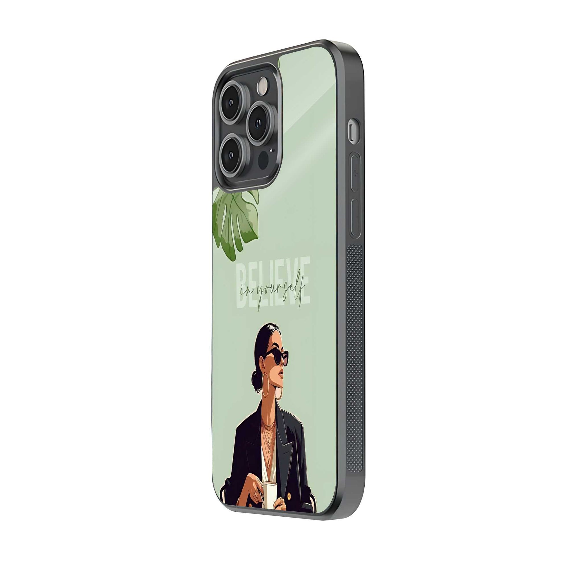 Self Belief Glass Case