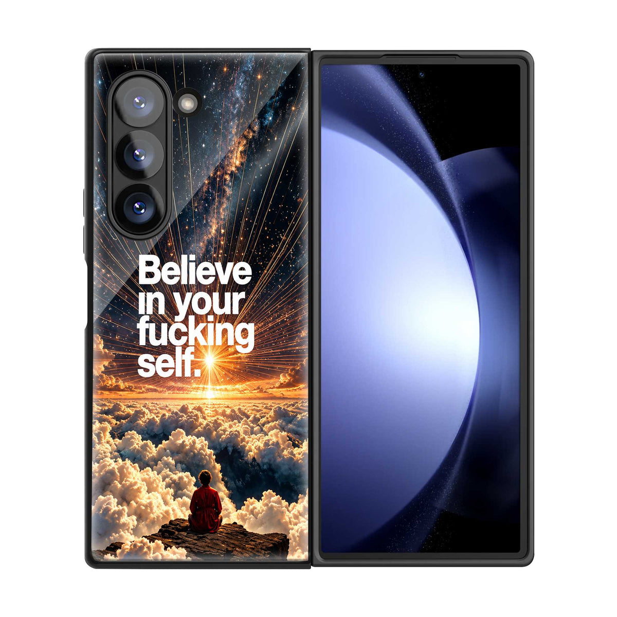 Self Belief Samsung Z Fold Glass Case