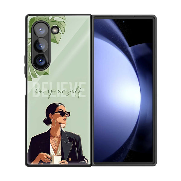 Self Belief Samsung Z Fold Glass Case