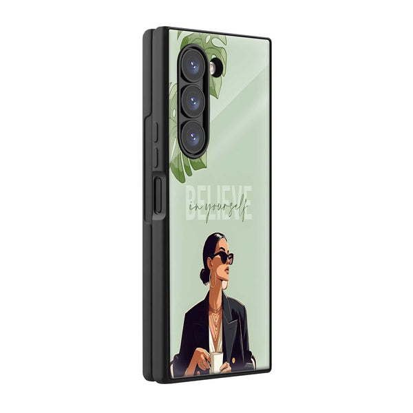 Self Belief Samsung Z Fold Glass Case