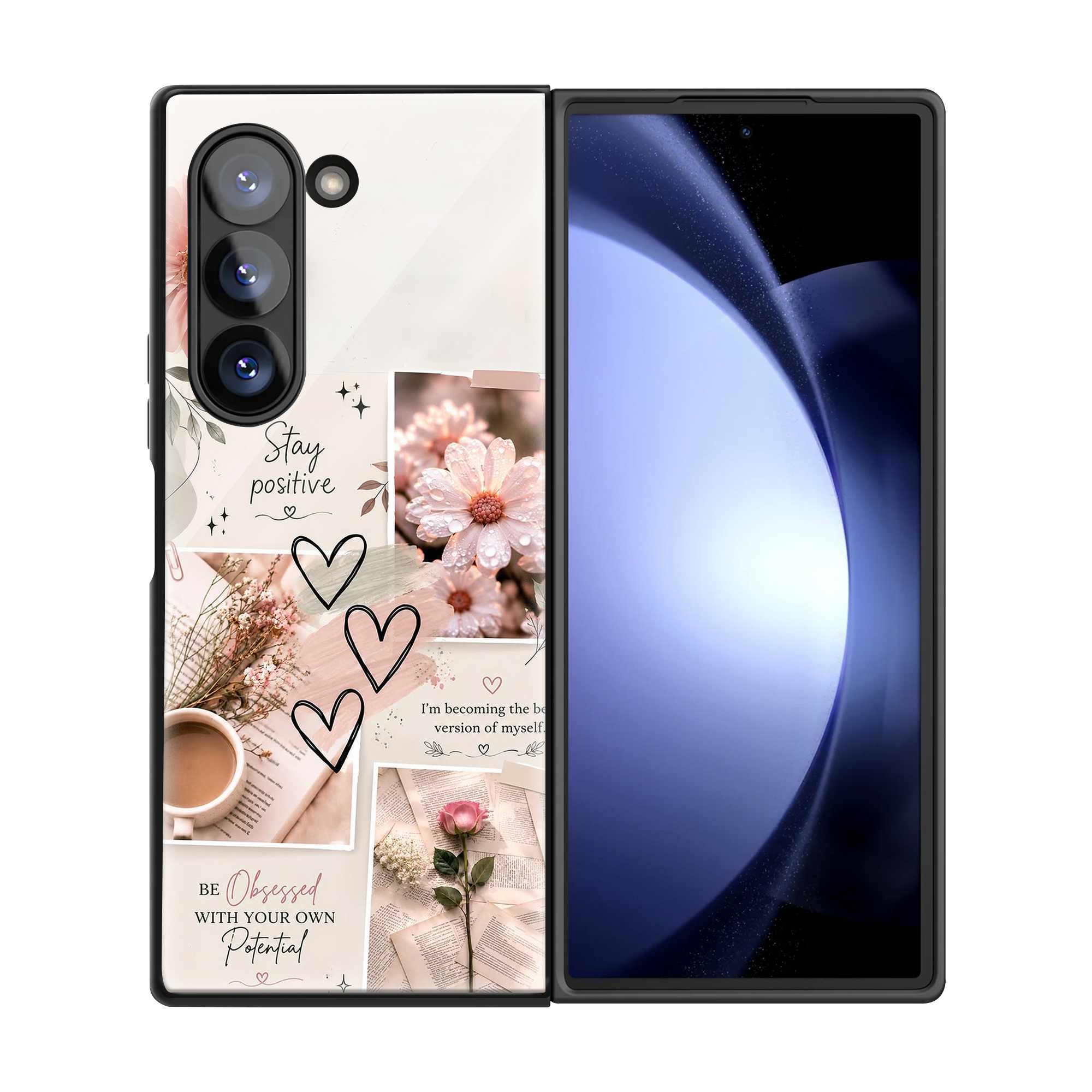 Self Love Chronicles Samsung Z Fold Glass Case