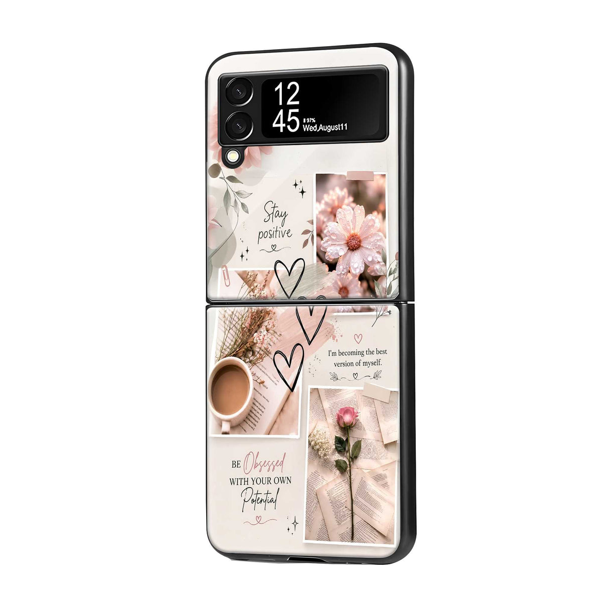 Self Love Chronicles Samsung Z Flip Glass Case Main image