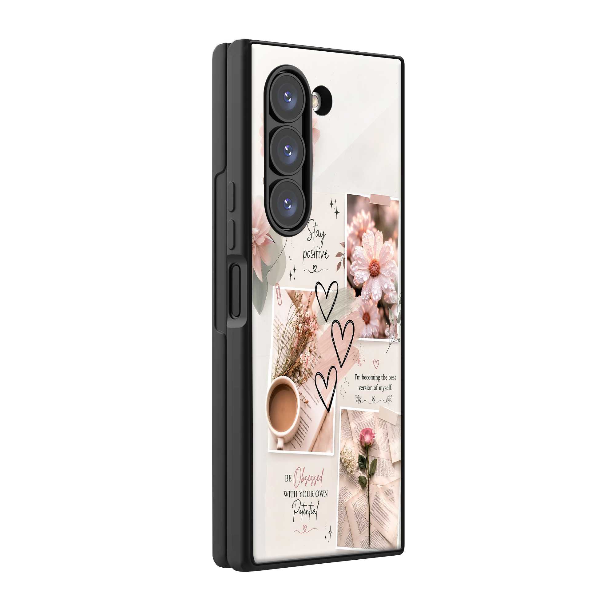 Self Love Chronicles Samsung Z Fold Glass Case