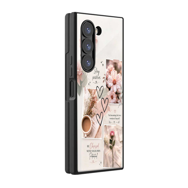 Self Love Chronicles Samsung Z Fold Glass Case