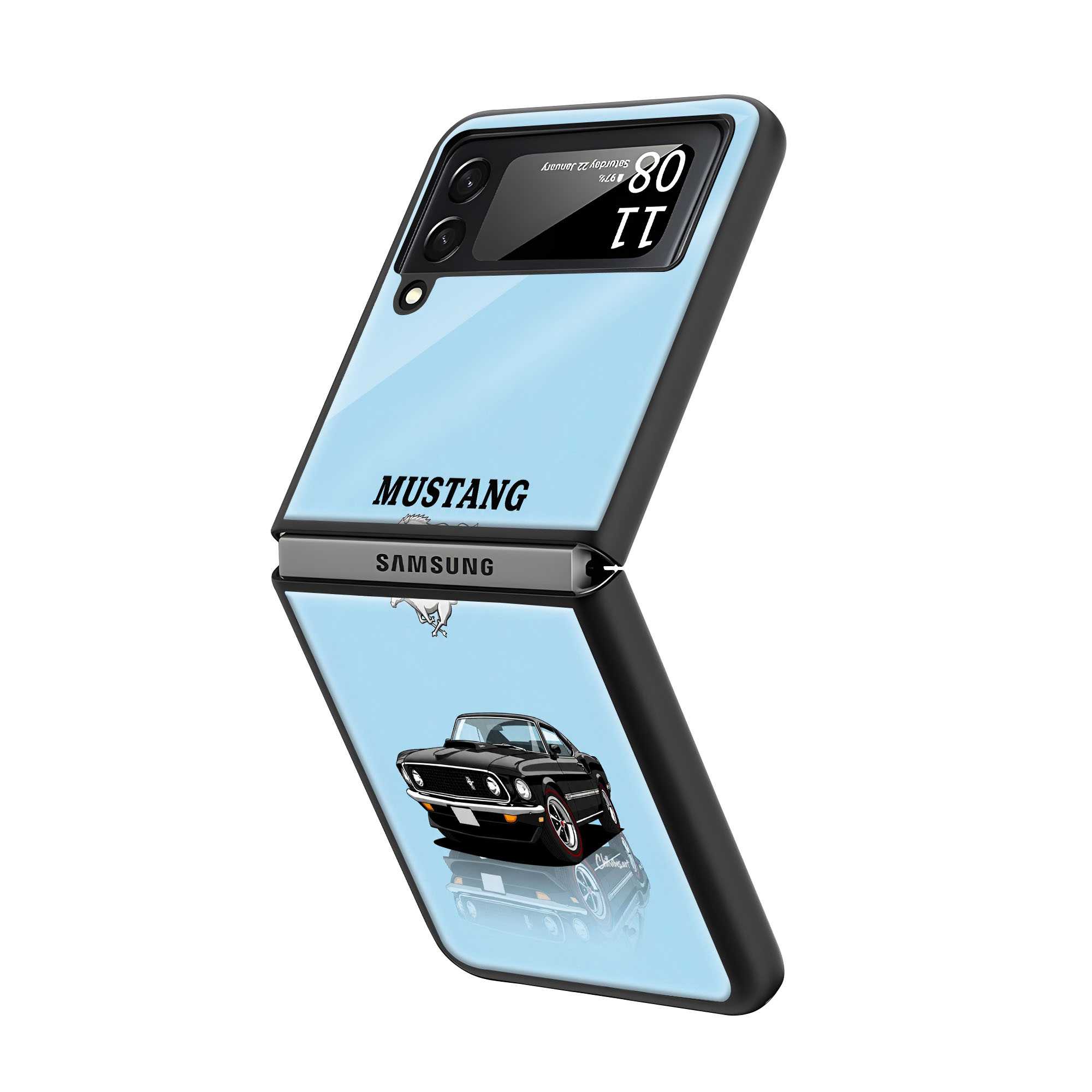 Shadow Horse Samsung Z Flip Glass Case
