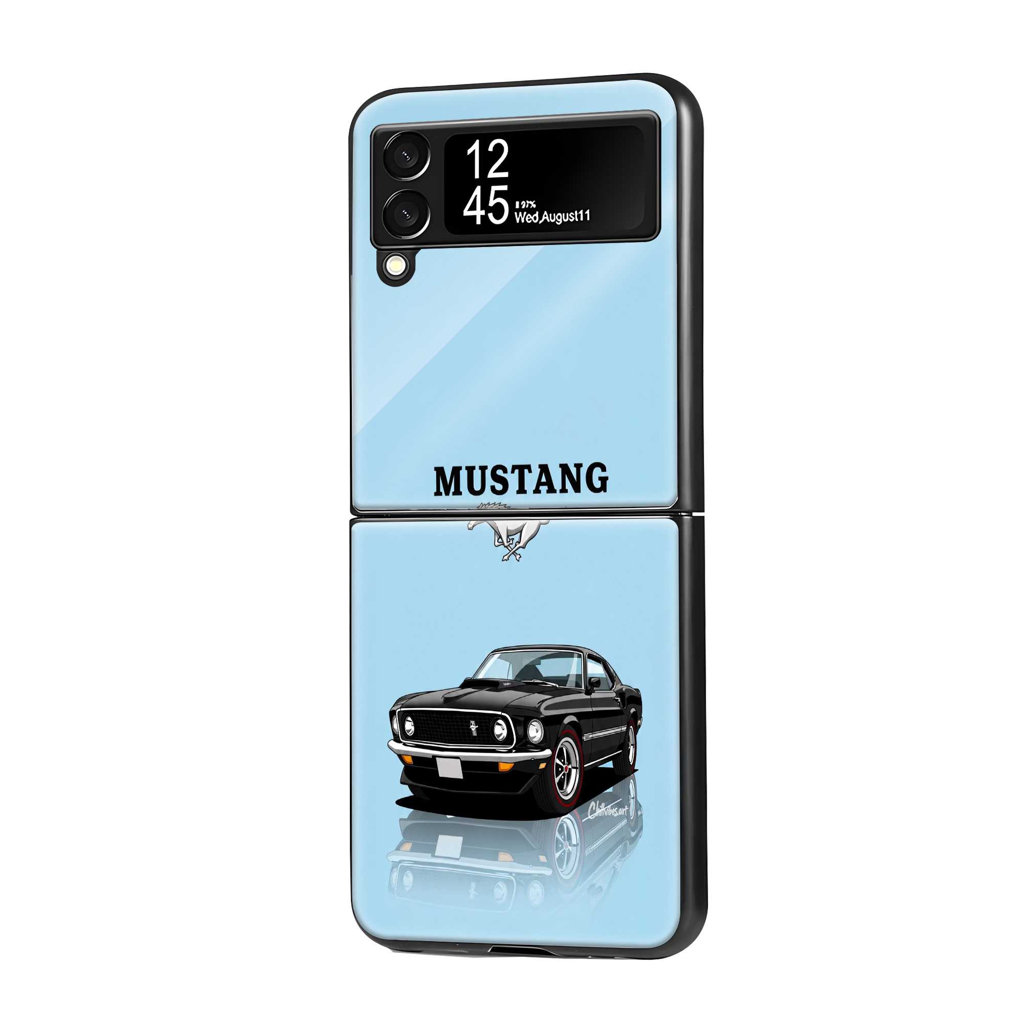 Shadow Horse Samsung Z Flip Glass Case