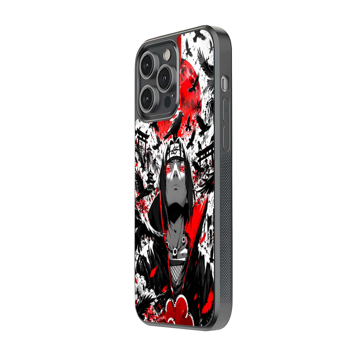 Crimson Crow Itachi Glass Case