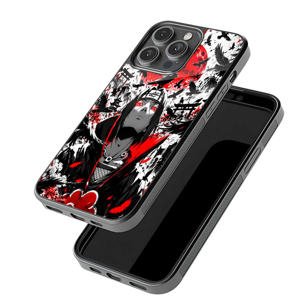 Crimson Crow Itachi Glass Case