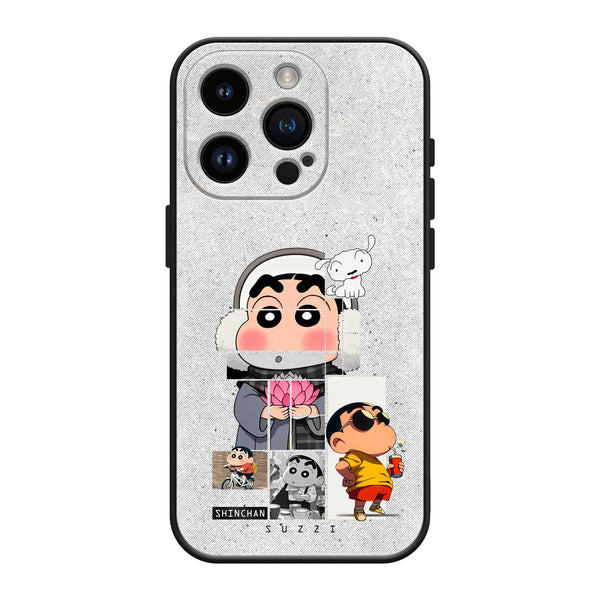 Shinchan Grid Silicone Case