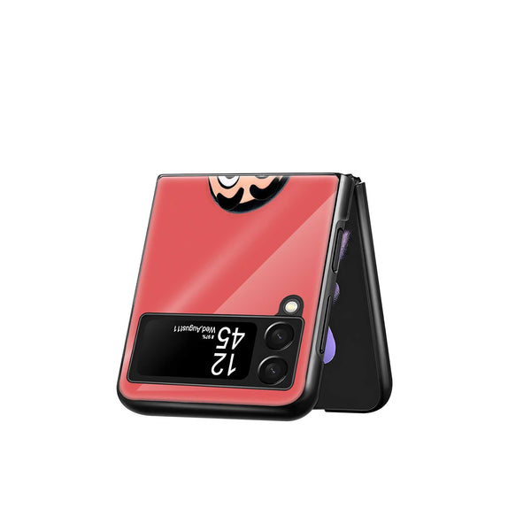 Shinchan Surprise Samsung Z Flip Glass Case