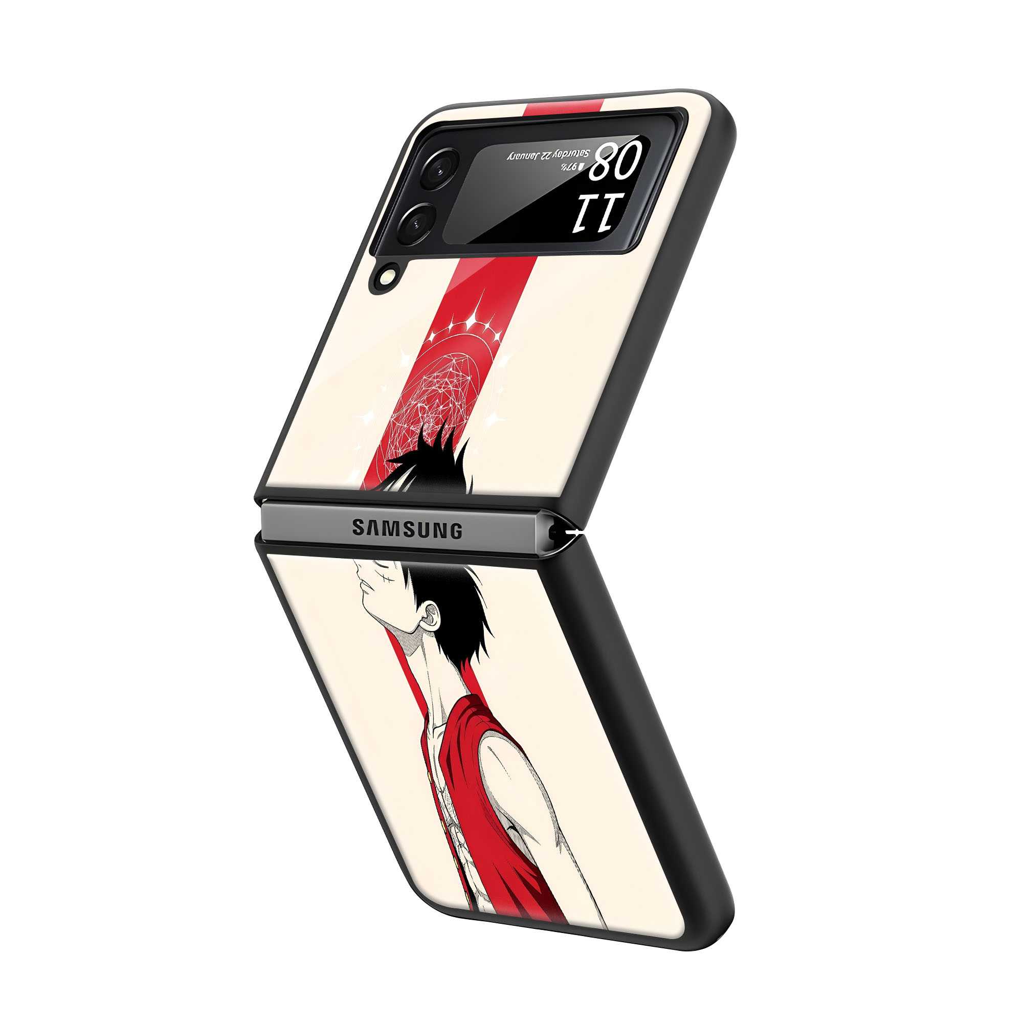 Silent Captain Samsung Z Flip Glass Case
