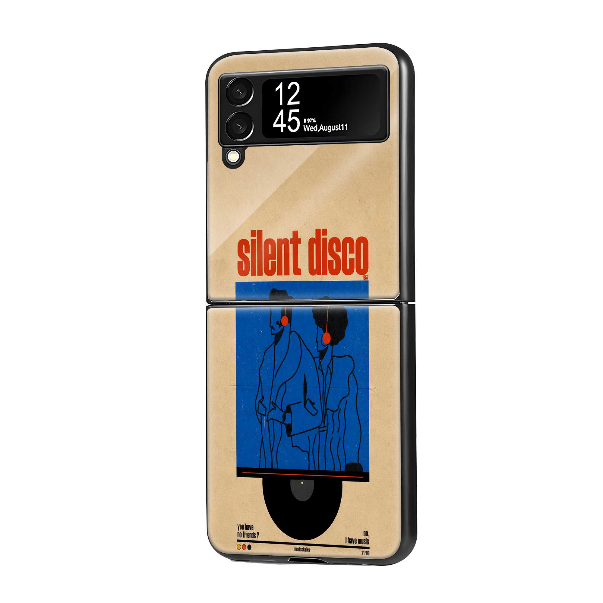 Silent Disco Samsung Z Flip Glass Case