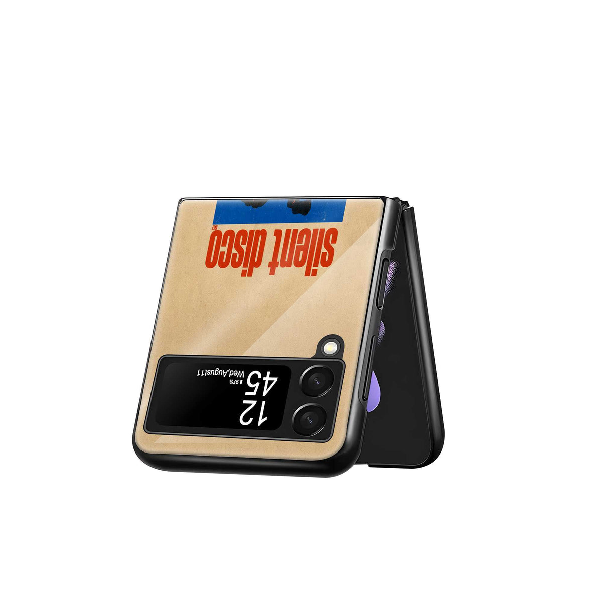 Silent Disco Samsung Z Flip Glass Case