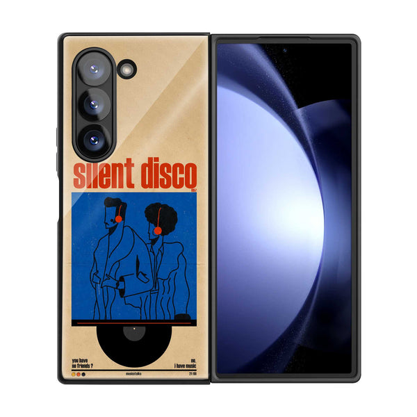Silent Disco Samsung Z Fold Glass Case