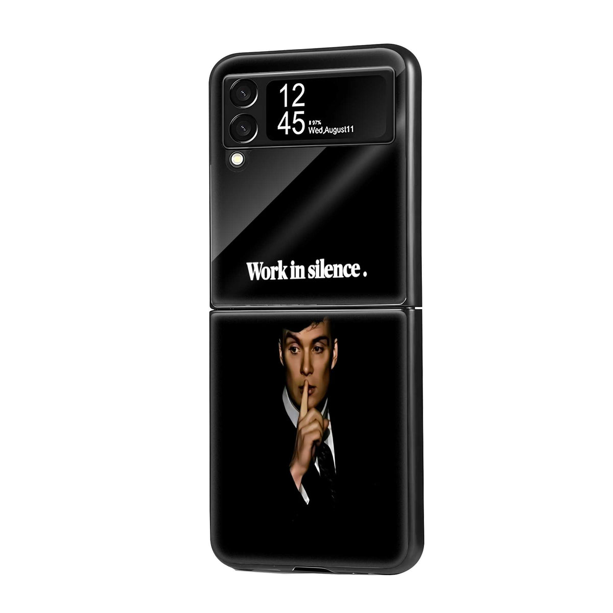 Silent Dominance Samsung Z Flip Glass Case
