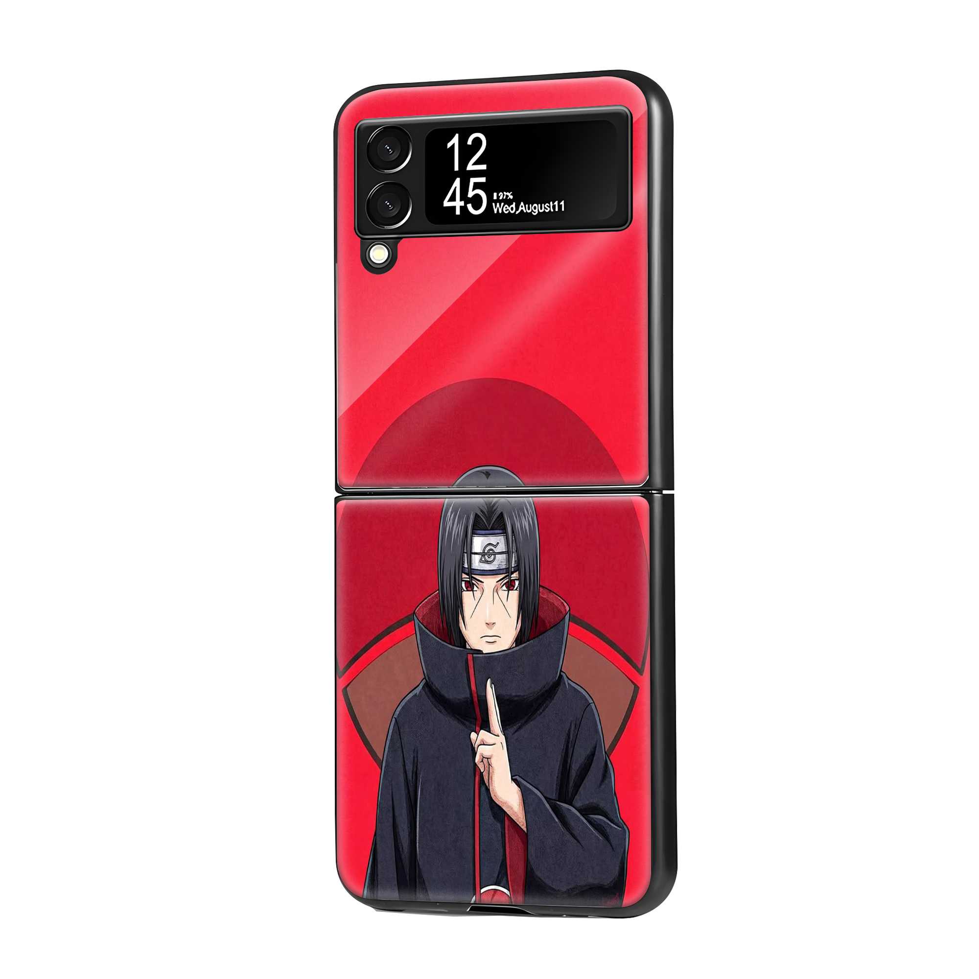 Silent Itachi Samsung Z Flip Glass Case