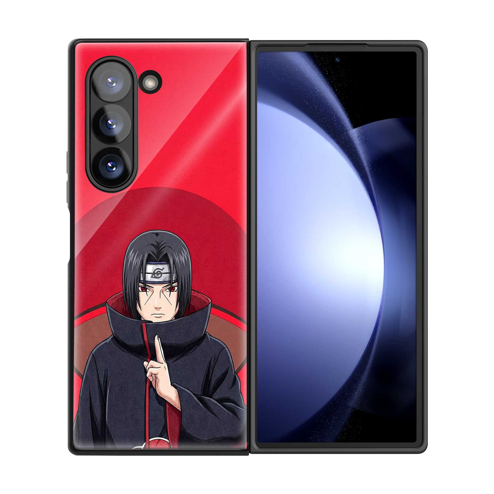 Silent Itachi Samsung Z Fold Glass Case