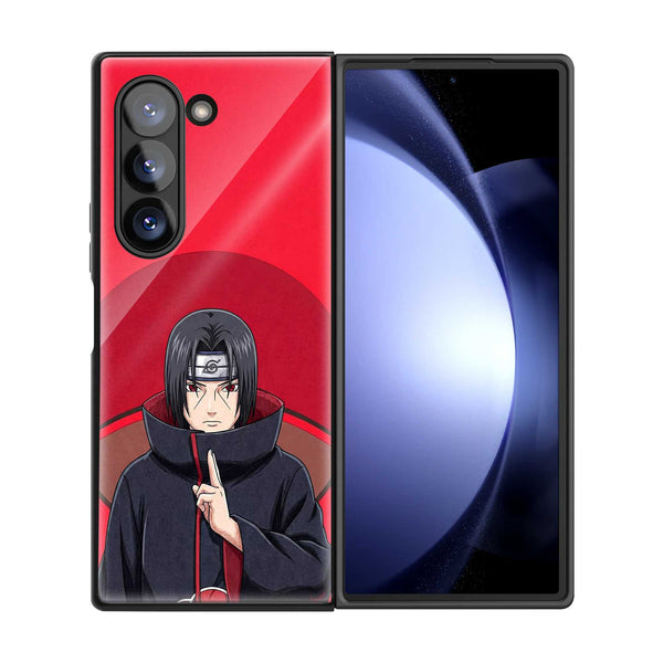 Silent Itachi Samsung Z Fold Glass Case