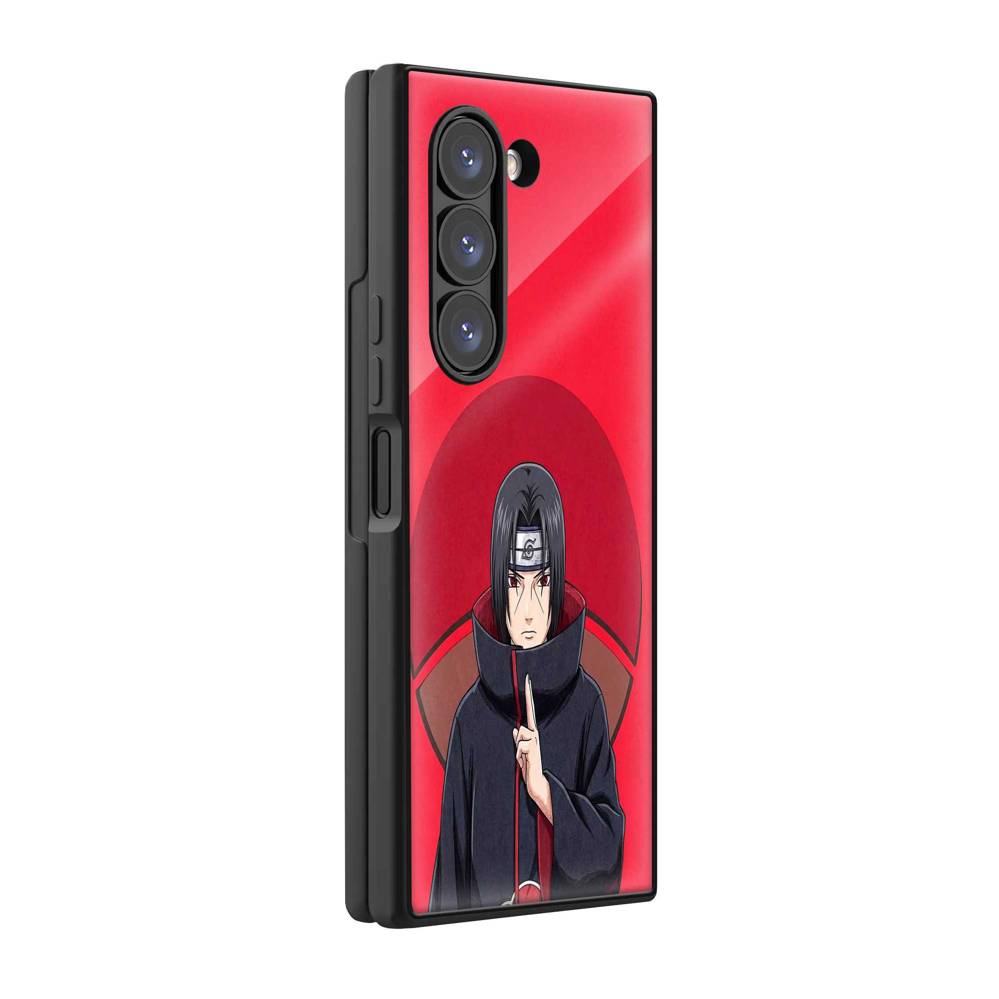Silent Itachi Samsung Z Fold Glass Case