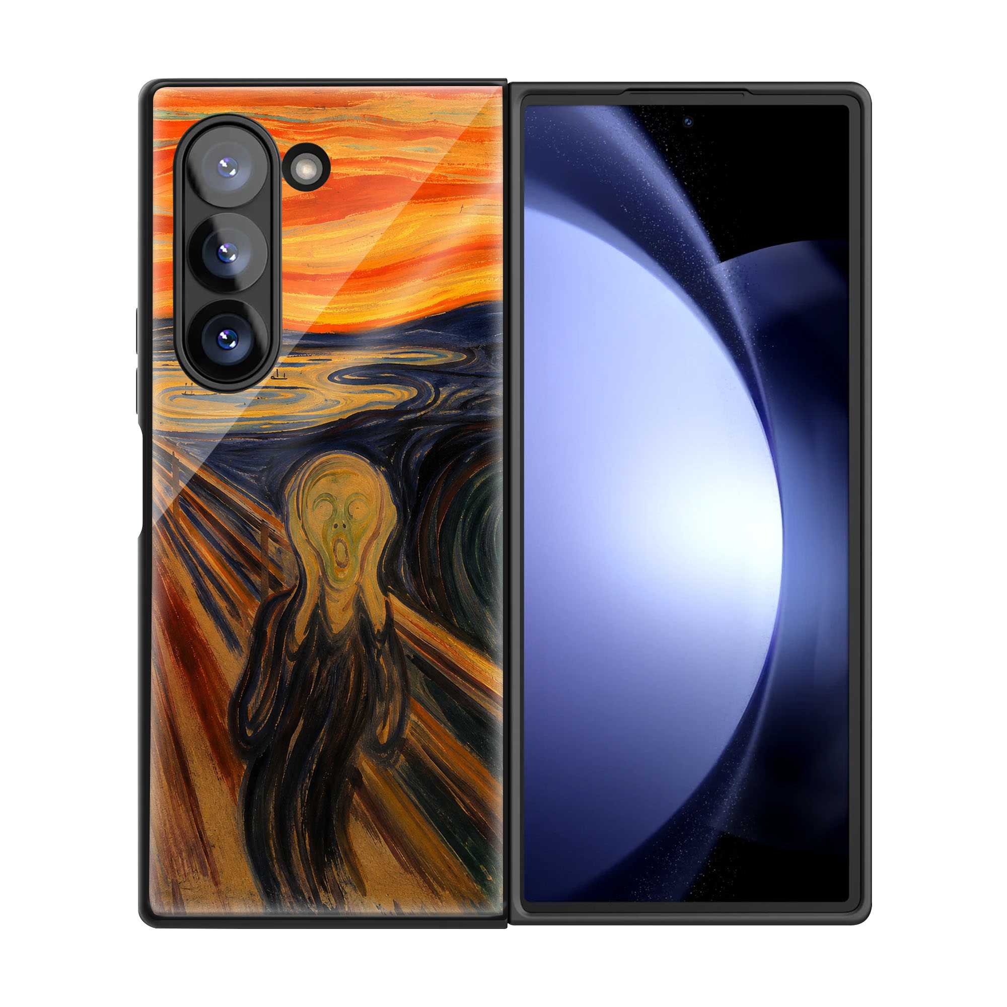 Silent Scream Samsung Z Fold Glass Case