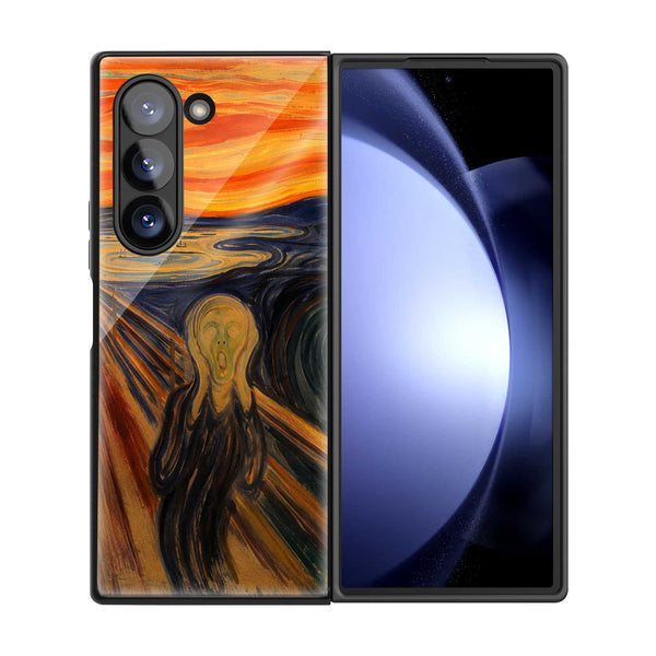 Silent Scream Samsung Z Fold Glass Case