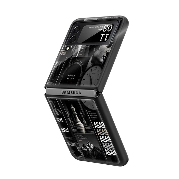 Silent Strategy Samsung Z Flip Glass Case
