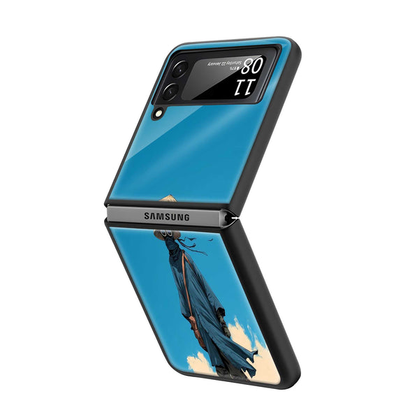 Silent Traveler Samsung Z Flip Glass Case