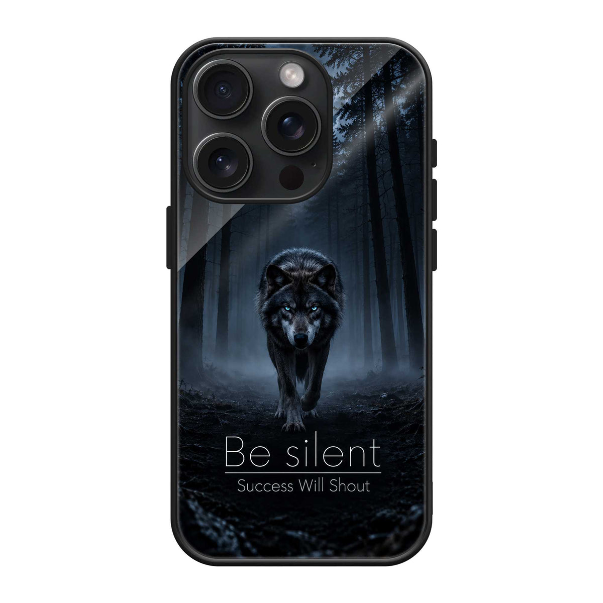 Silent Wolf Glass Case