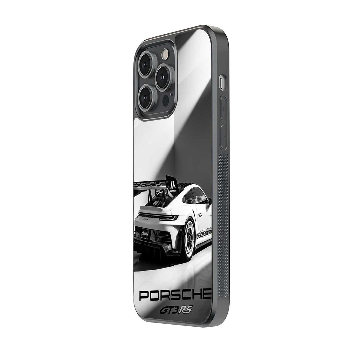 Silver Porsche GT3 Glass Case
