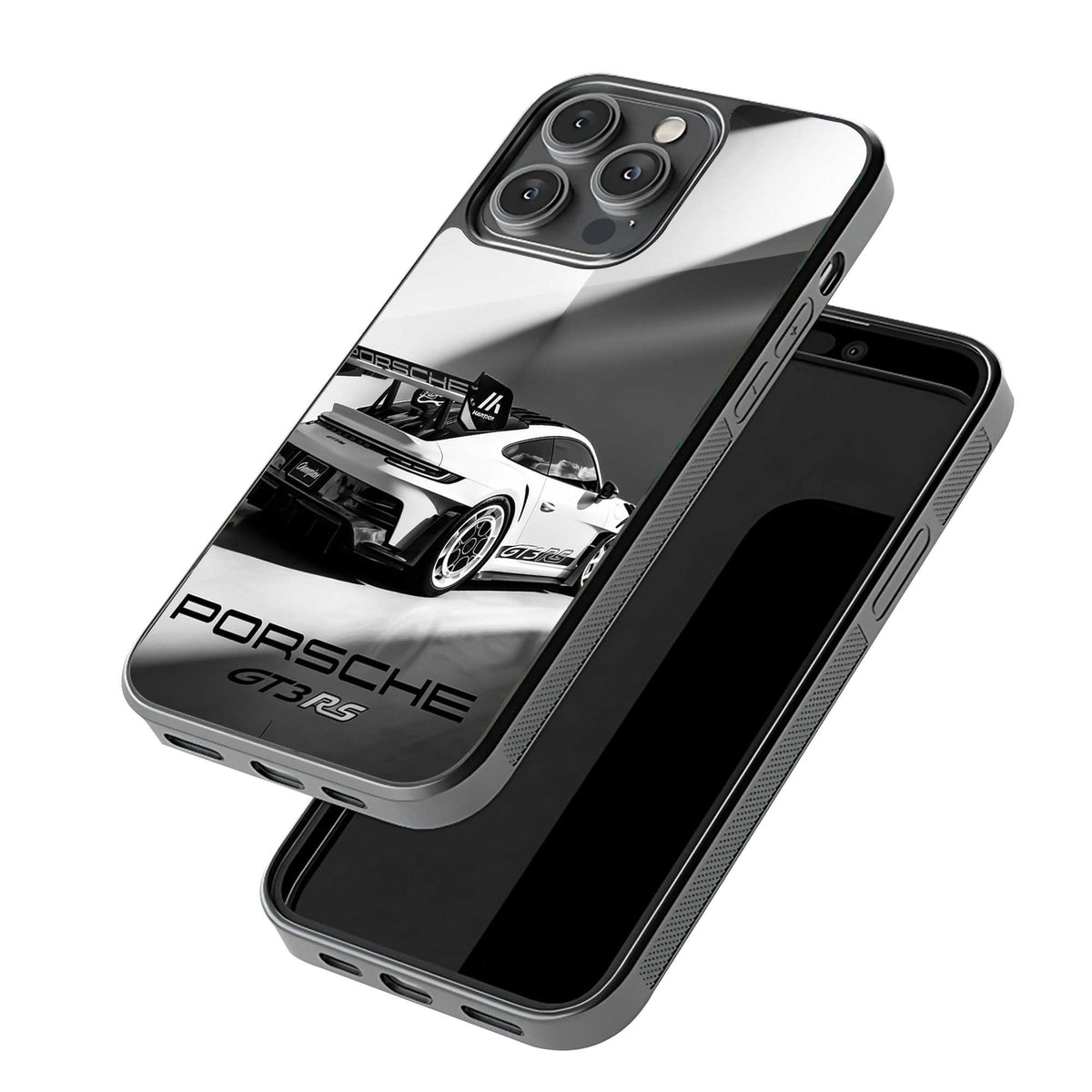 Silver Porsche GT3 Glass Case