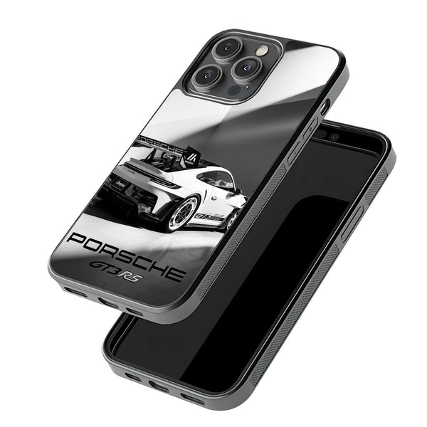 Silver Porsche GT3 Glass Case