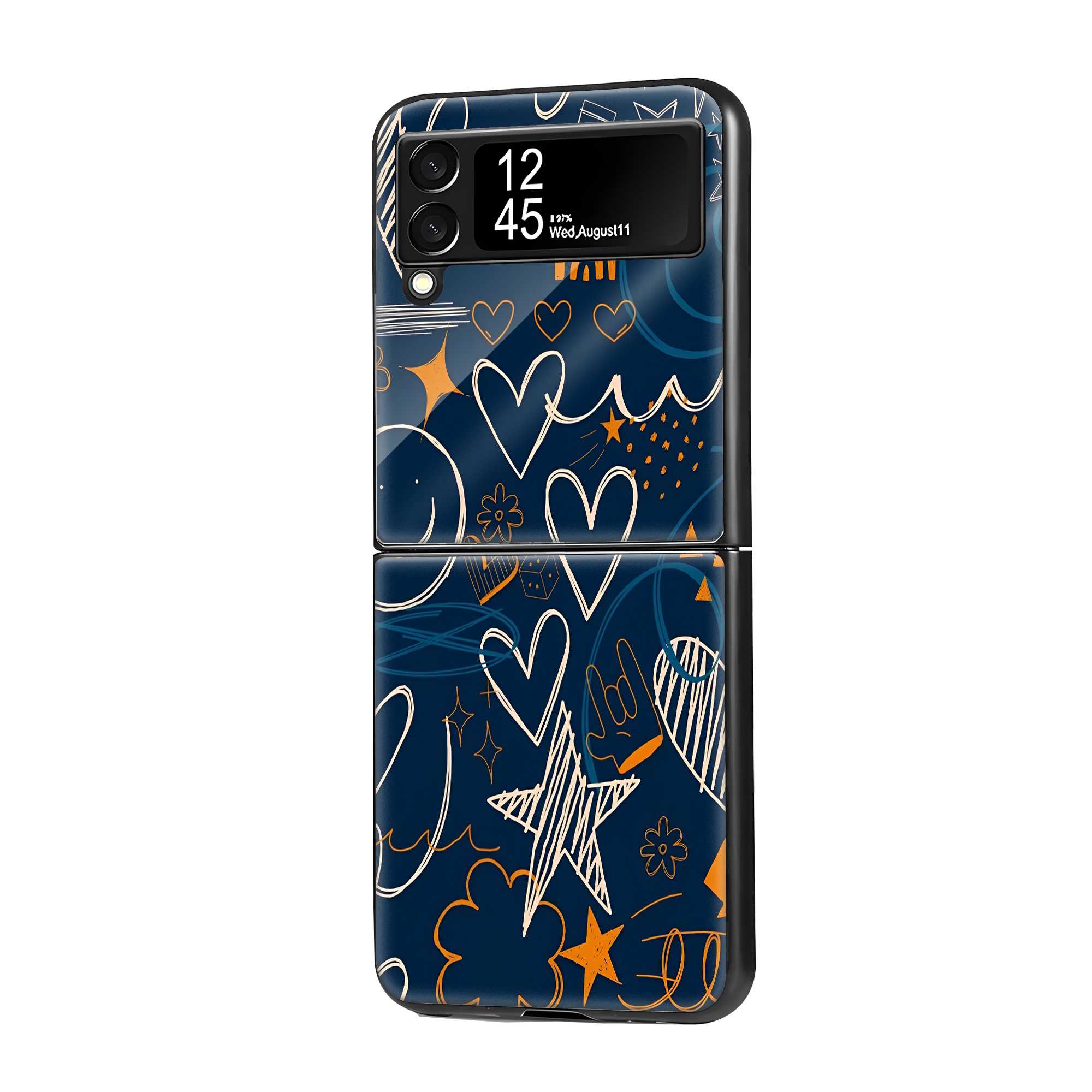 Sketch Pop Samsung Z Flip Glass Case