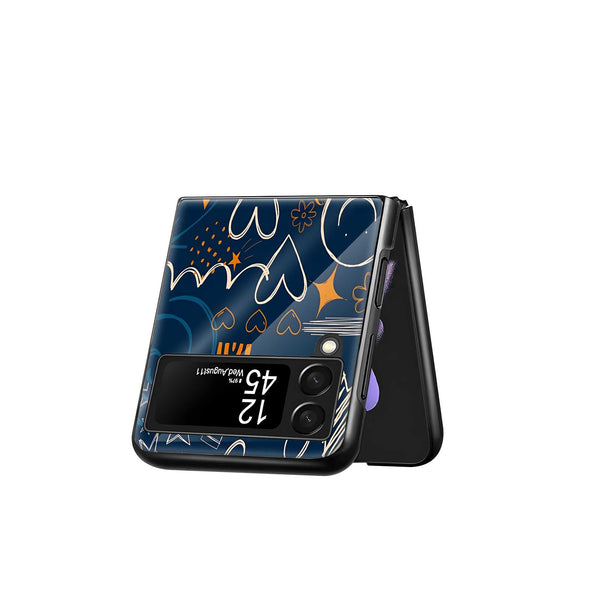 Sketch Pop Samsung Z Flip Glass Case