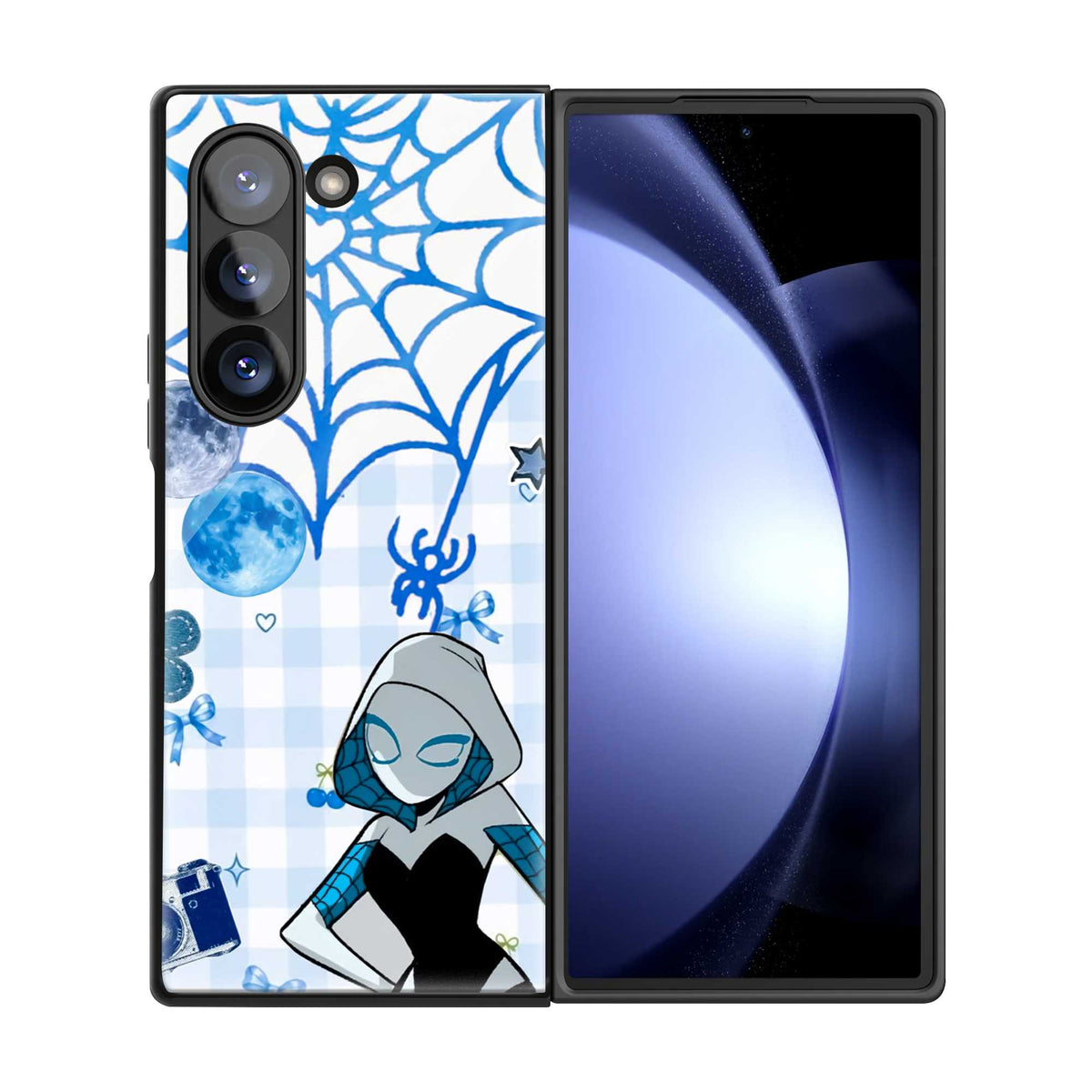 Sky Web Samsung Z Fold Glass Case