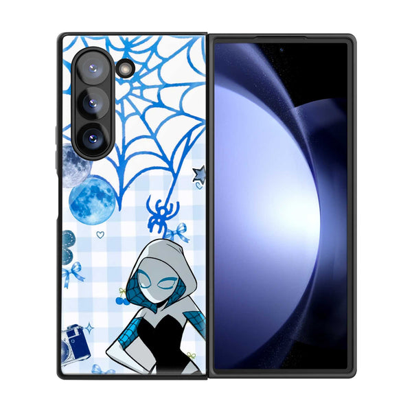 Sky Web Samsung Z Fold Glass Case