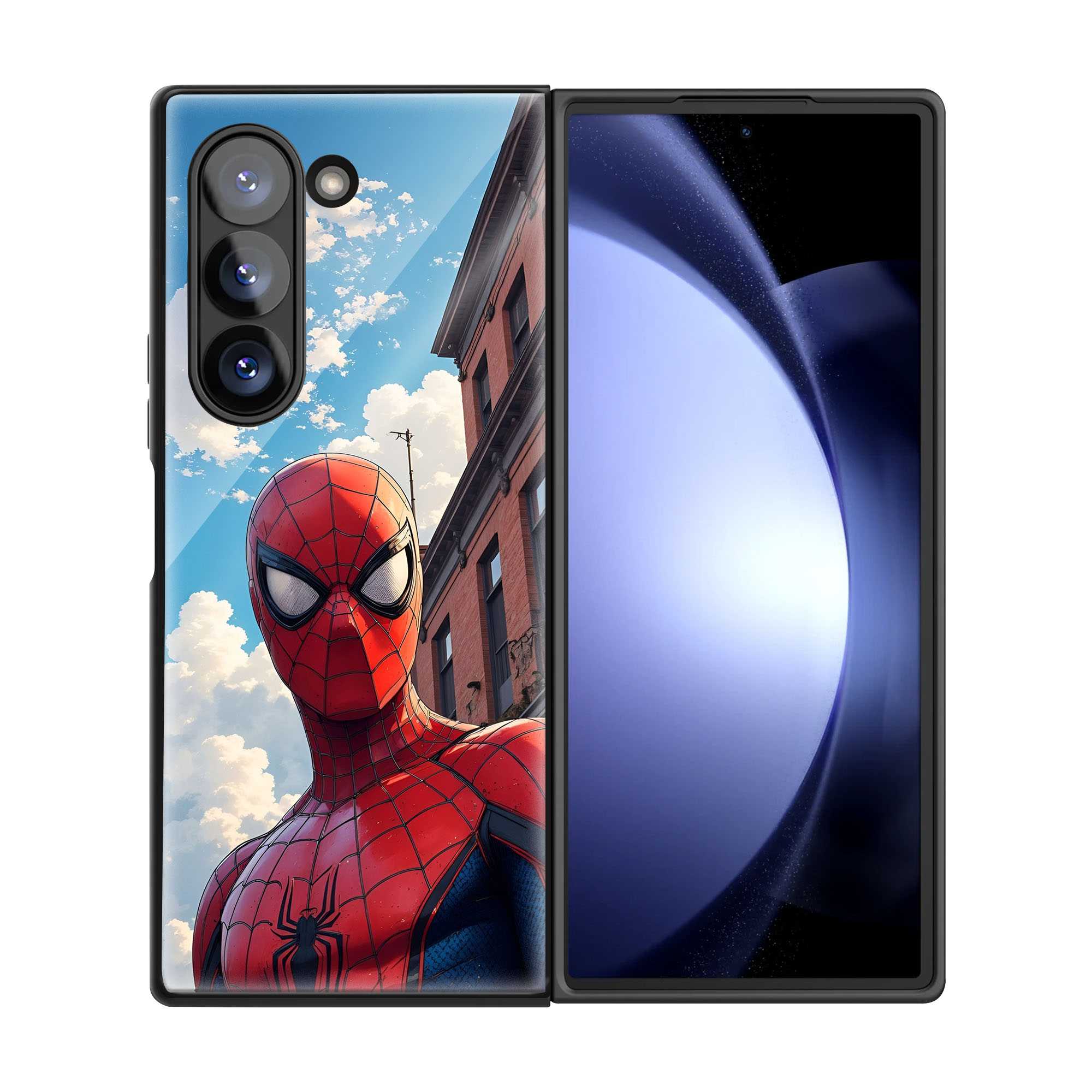 Sky Web Samsung Z Fold Glass Case