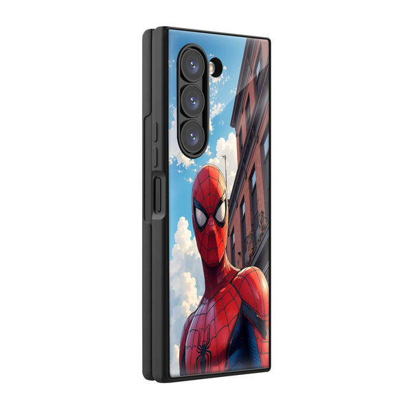 Sky Web Samsung Z Fold Glass Case