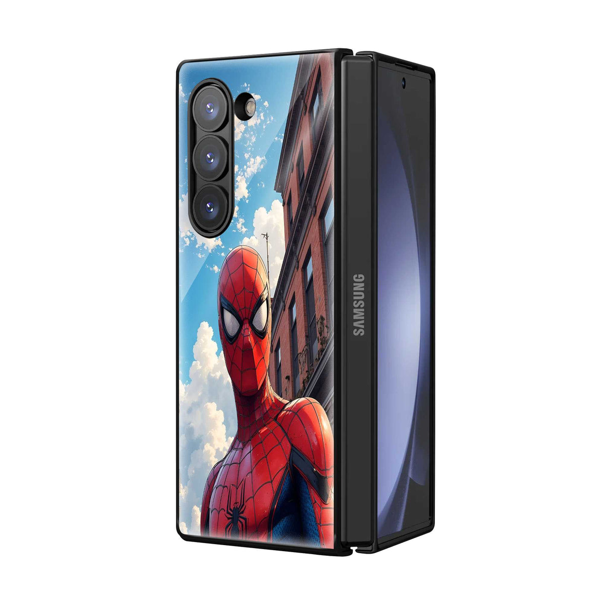 Sky Web Samsung Z Fold Glass Case