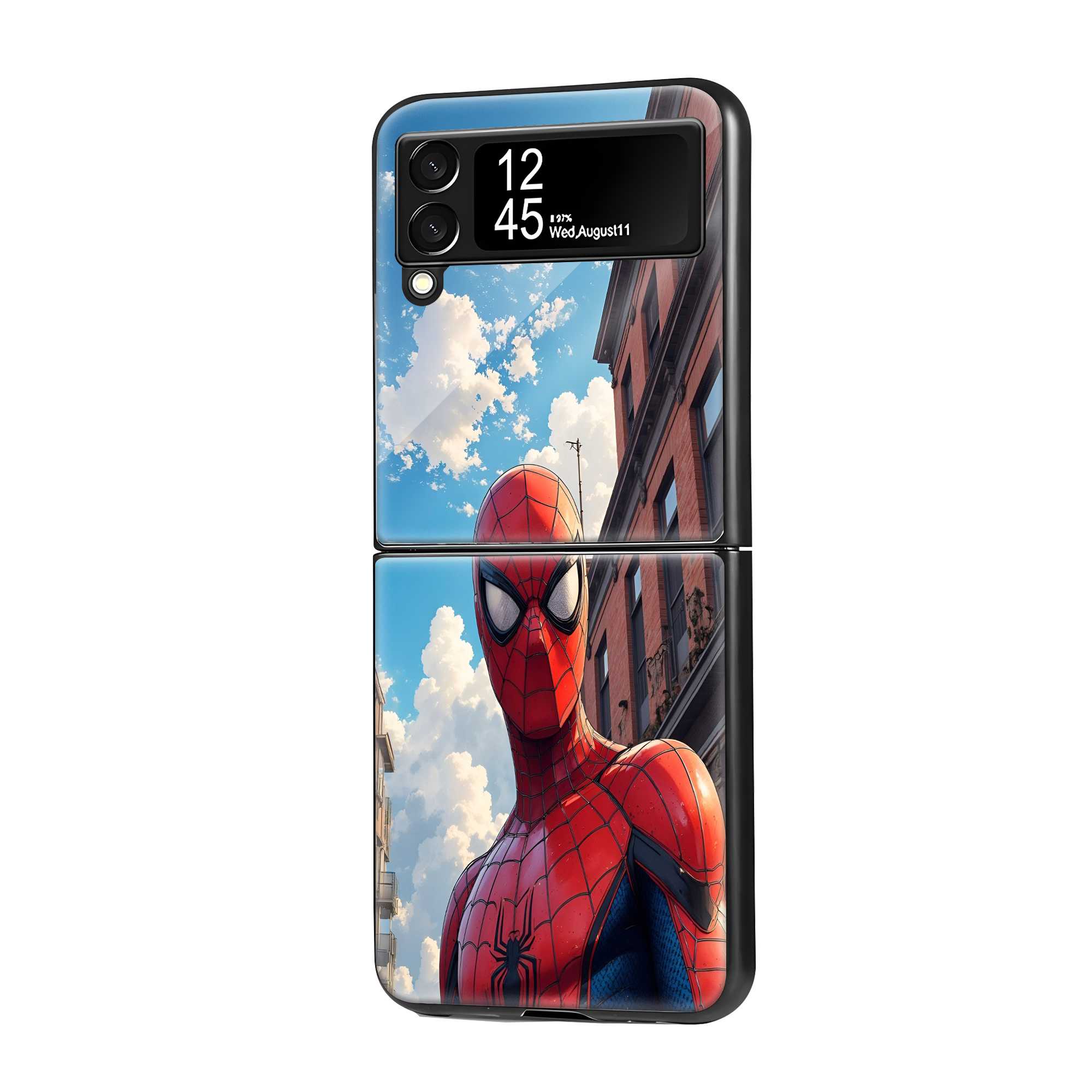 Sky Web Samsung Z Flip Glass Case