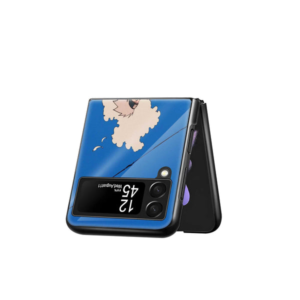 Sky of Silence Samsung Z Flip Glass Case