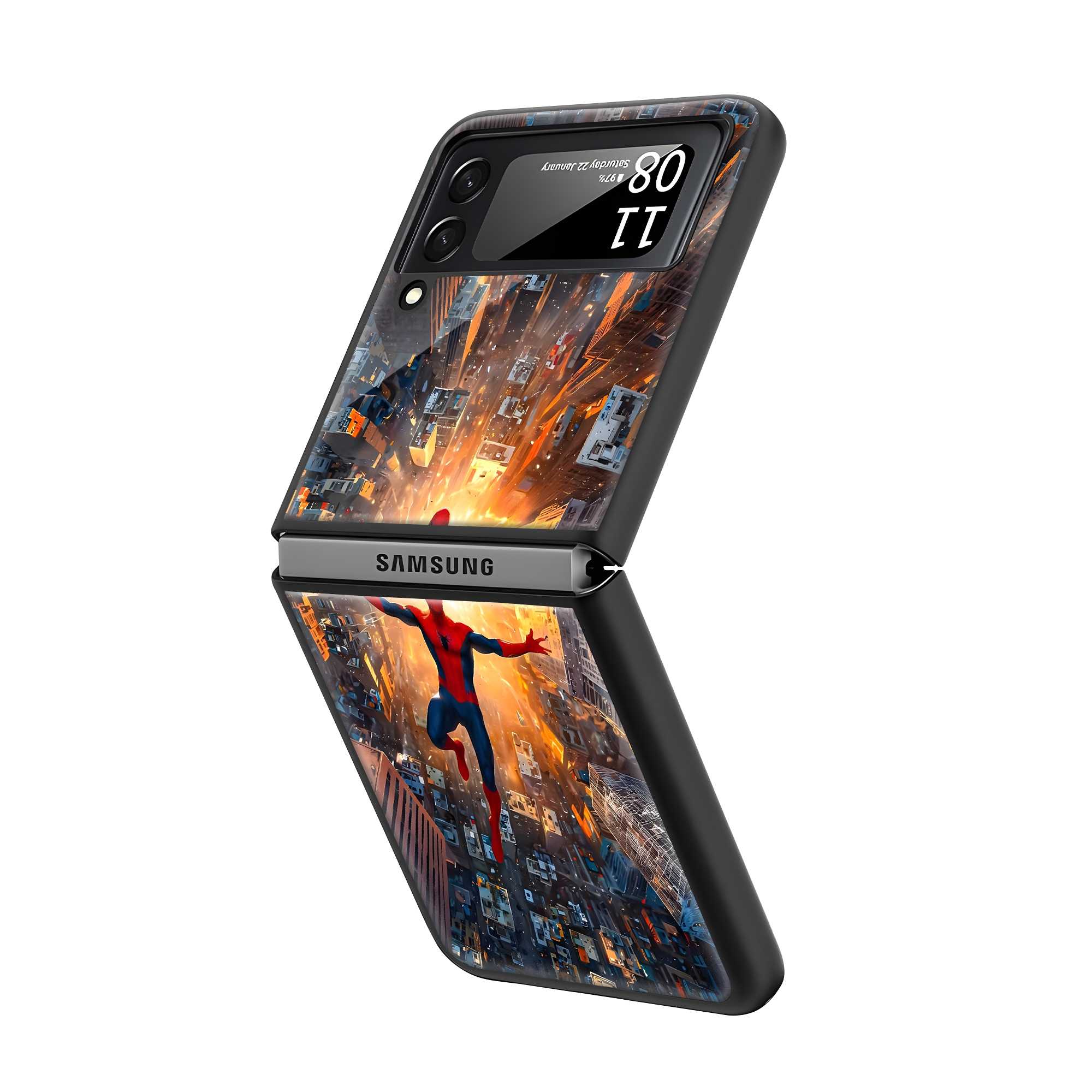 Skyline Slinger Samsung Z Flip Glass Case Secondary image
