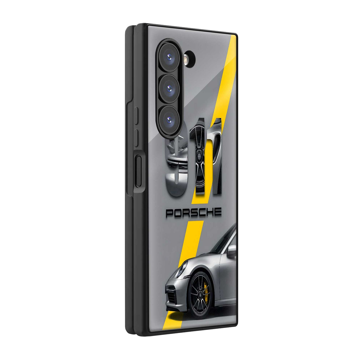 Sleek Car Samsung Z Fold Glass Case Main image