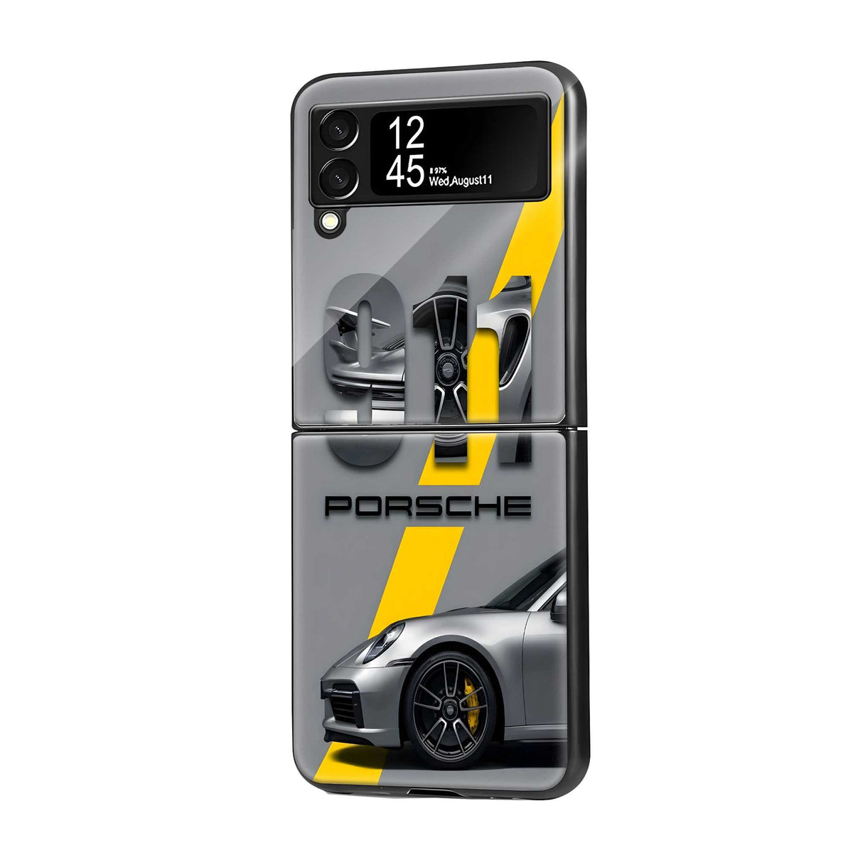 Sleek Car Samsung Z Flip Glass Case Main image