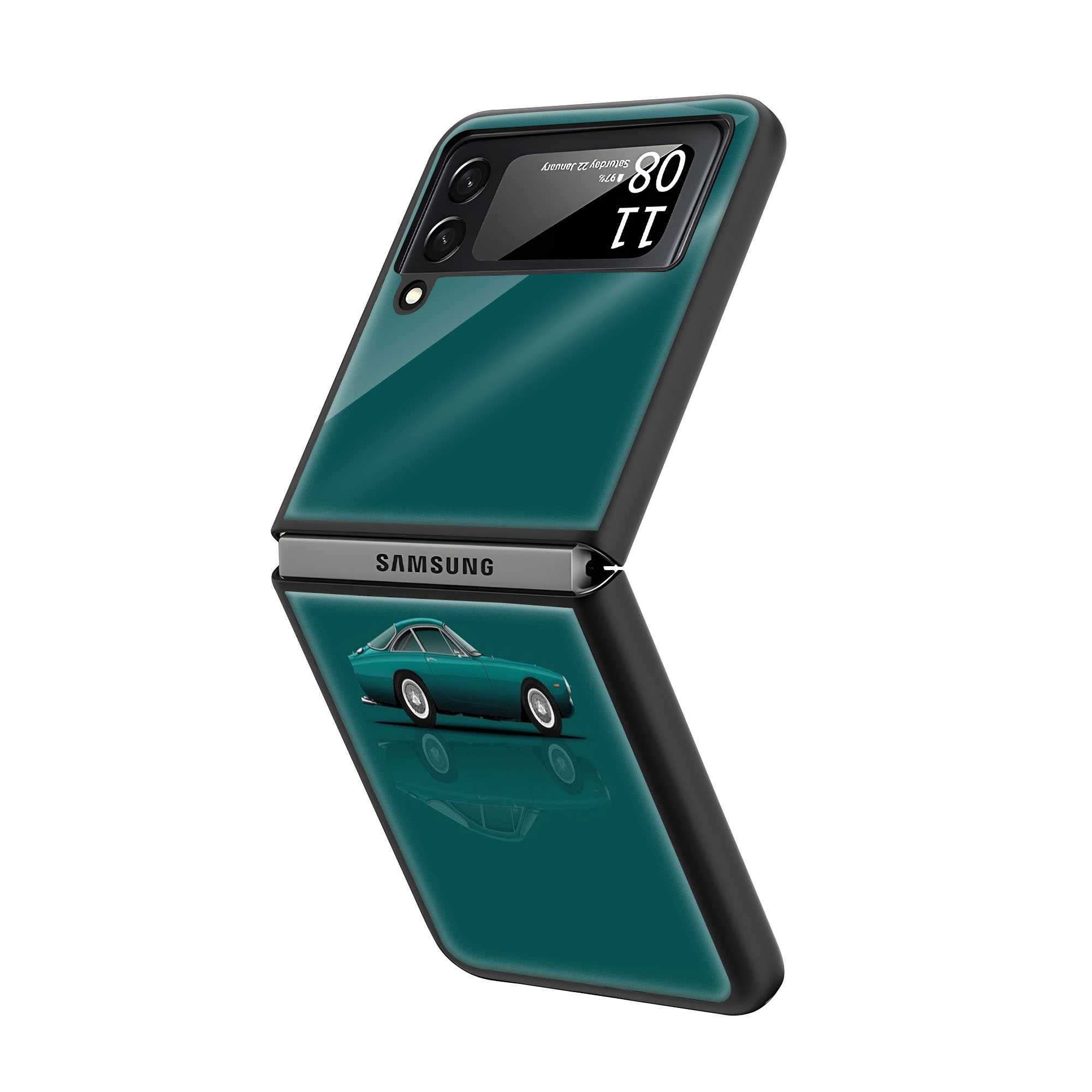 Sleek Sixity Samsung Z Flip Glass Case