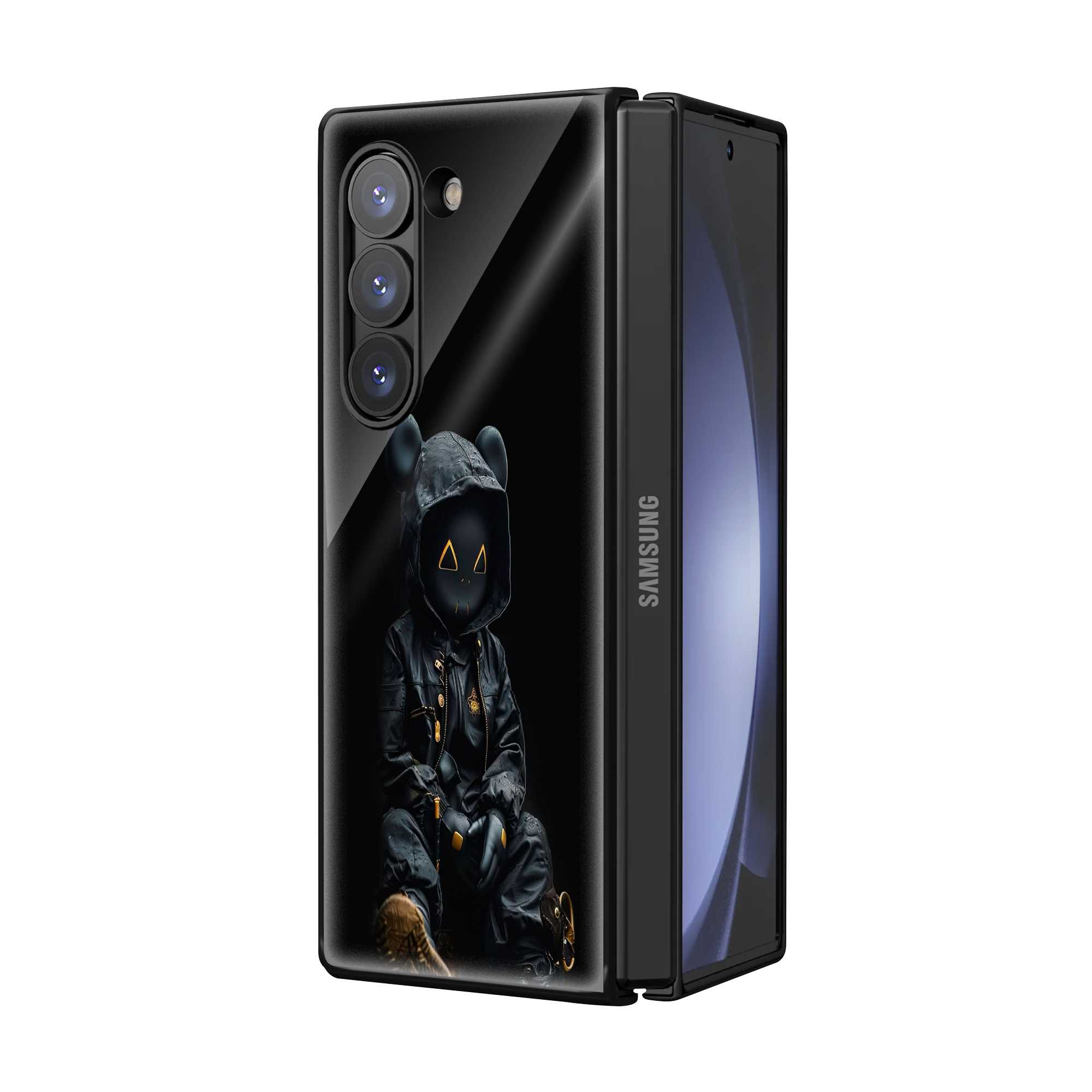 Small Boy Samsung Z Fold Glass Case