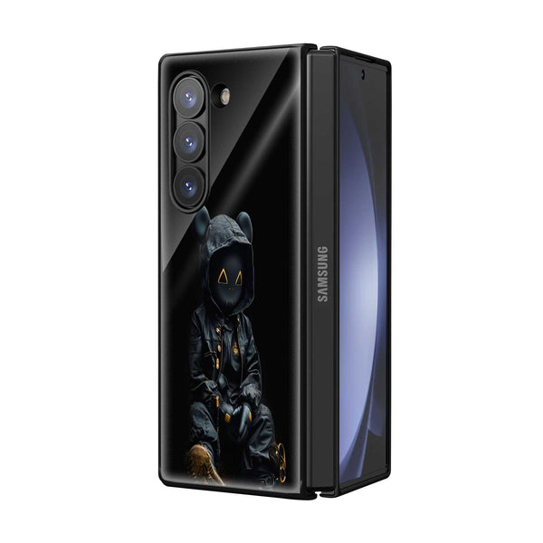 Small Boy Samsung Z Fold Glass Case