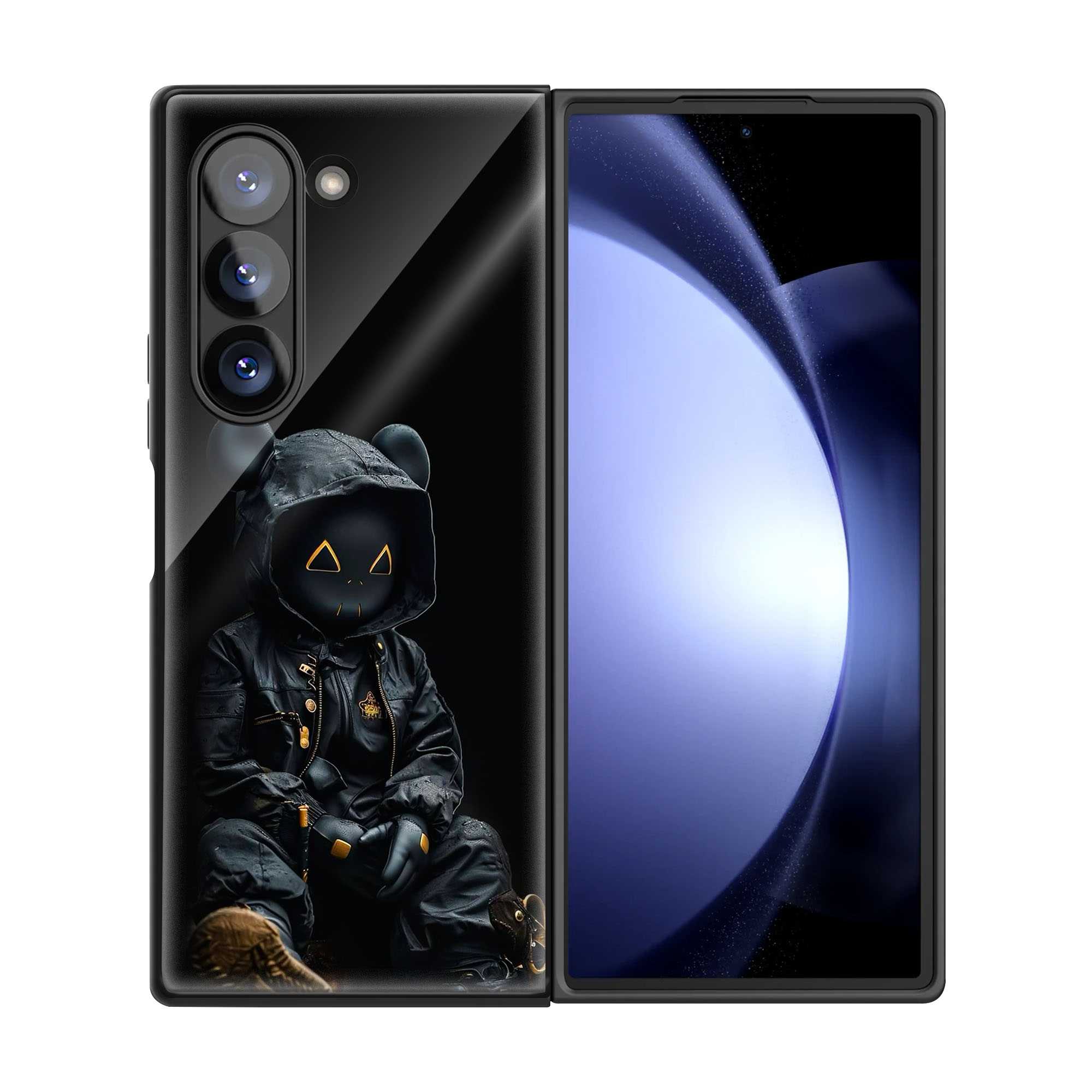 Small Boy Samsung Z Fold Glass Case
