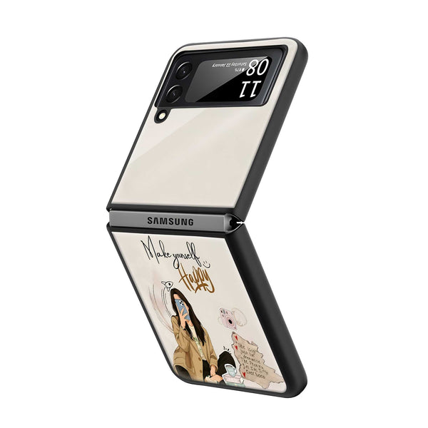 Smile First Samsung Z Flip Glass Case