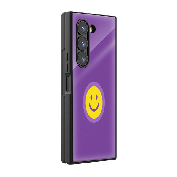 Smiley Aura Samsung Z Fold Glass Case